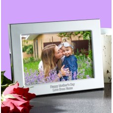 Mother'S Day Personalised Metal Photo Frame - Landscape (4x6)