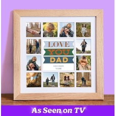 Love You Dad Multi Photo Collage Frame