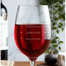 Personalised Wine Glass - Name's Measure