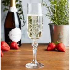 Engraved Crystallite Champagne Glass