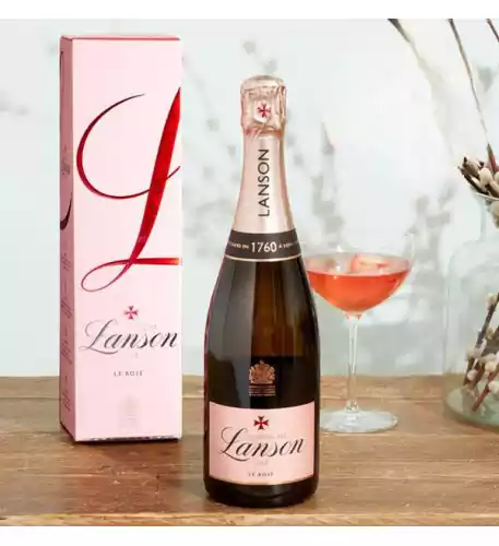 Lanson Rose Champagne and Gift Box WAS Â£44 NOW Â£39