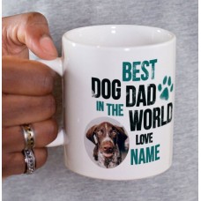 Best Dog Dad Photo Upload Mug
