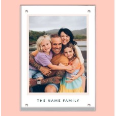 The Name Family Acrylic Photo Block