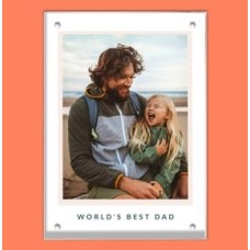 World's Best Dad Acrylic Photo Block