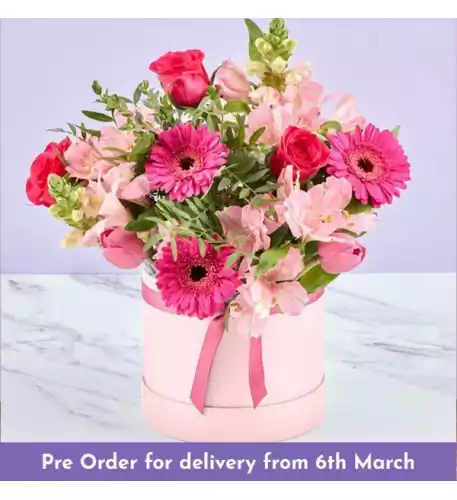 Pretty In Pink Mother's Day Hatbox
