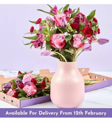 For My Sweetheart Rose & Tulip Letterbox