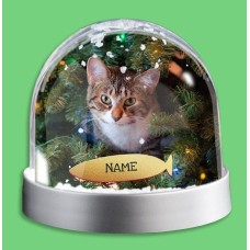 Cat Photo Upload Snow Globe
