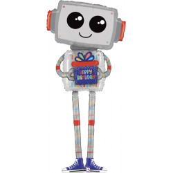 5ft Tall Happy Birthday Giant Robot