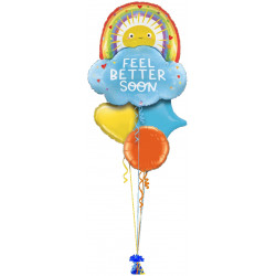 Feel Better Soon Sun and Rainbow