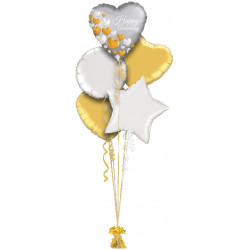 Anniversary Platinum Hearts