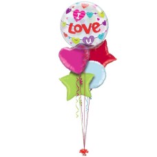 I Love You Hearts Bubble