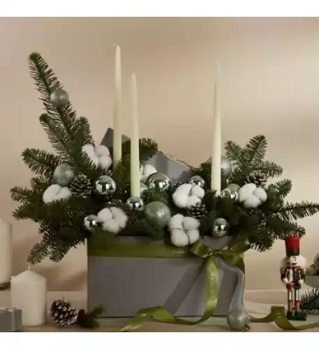 
Winter Forest Candle Arrangement