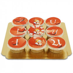  Amor U Cupcakes, 9 pieces