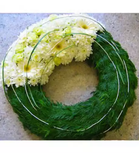 Funeral Flowers - Sparked wreath
