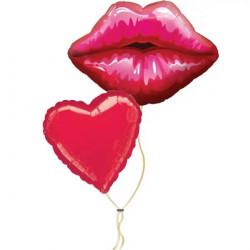  Balloon cluster 'Big Kiss'