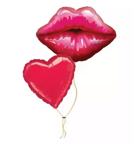  Balloon cluster 'Big Kiss'