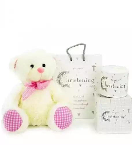 Baby Girl Christening Money Box