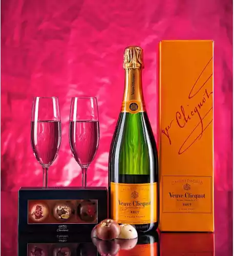 Veuve Clicqout and Chocolates
