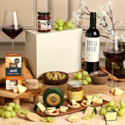 Gourmet Cheese and Wine Gift Box