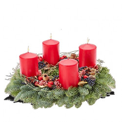 Advents Wreath red (Small)