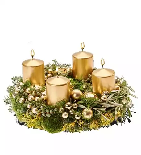 Advents wreath Gold (Small) Advents wreath Gold (Small)