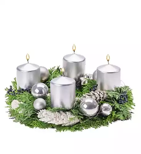 Advents wreath Silver (Small) Advents wreath Silver (Small)