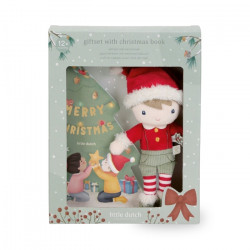  Little Dutch | Gift set 'Almost' Christmas book and cuddly toy