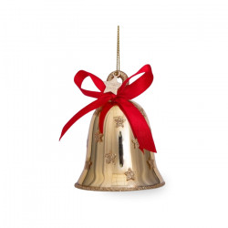  Vondels | Ornament Golden bell with red bow