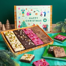 Festive Dessert Brownie Box (12 piece + No Drink)
