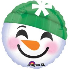 Blushing Snowman Balloon (Single Balloon Gift Boxed)
