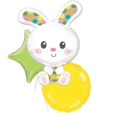 White Rabbit Supershape Balloon (3 Balloons Gift Boxed)