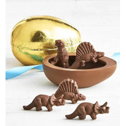 Art CoCo Foil Wrapped Chocolate Egg with Dinosaurs