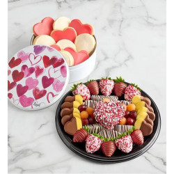 All Hearts Fruit Platter with Love Tin