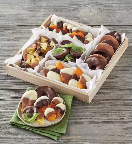 Belgian Chocolate-Dipped Dried Fruit
