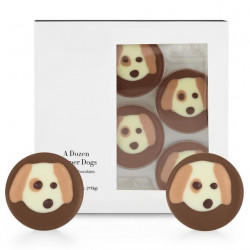 A Dozen Chocolate Dapper Dogs