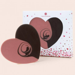  ChocoHeart made of dark chocolate and Ruby