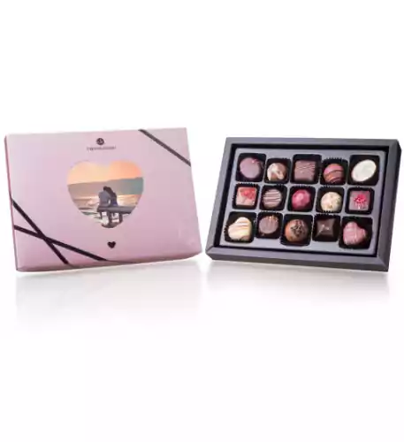  Chocolates with a photo - Midi Heart
