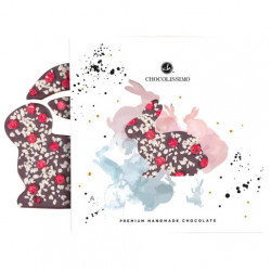 Chocolate bunny with almonds