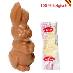 4 Pcs Laughing Bunny chocolate Callebaut 12 cm (M, W, D) and Guymauve
