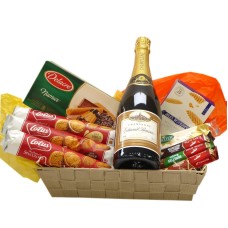 Belgian Candy Basket with Champagne Premier Cru