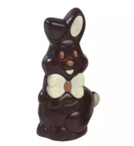 Happy Easter Bunny with bow pure decor 14 cm