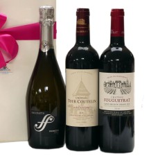 Italian bubbles with two top French wines
