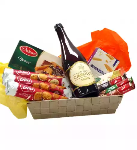 Candy basket with Belgian beer Tripel
