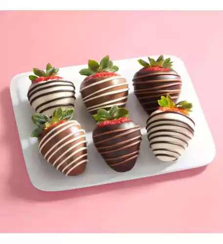 6pc Chocolate Dipped Strawberries