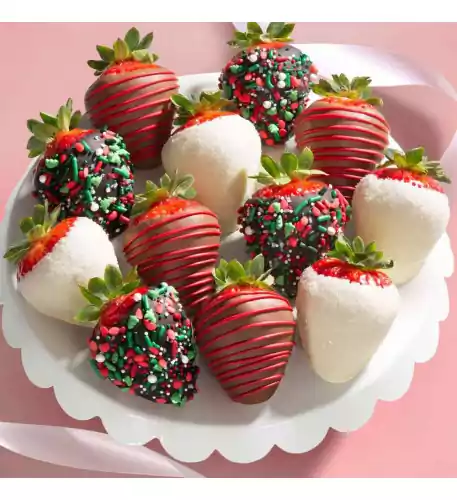 12pc Holly Jolly Strawberries
