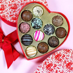 2 Dozen Valentine's Day Heart Truffles - 24 Chocolates
