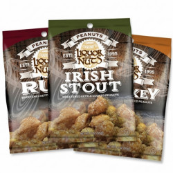 Beer & Bourbon Flavored Peanuts â€“ 3 Pack of Gourmet Spirit-Inspired Snacks