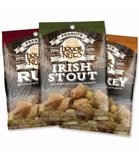Beer & Bourbon Flavored Peanuts â€“ 3 Pack of Gourmet Spirit-Inspired Snacks
