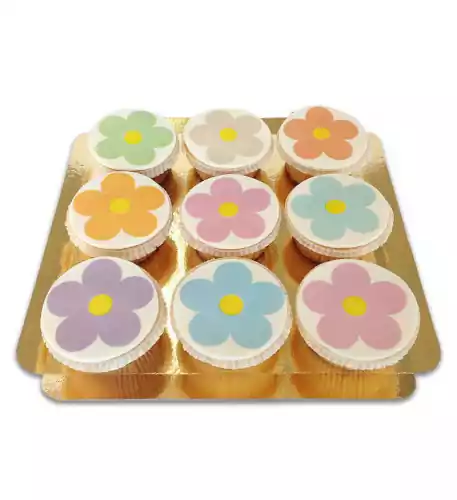  Flower Power Cupcakes