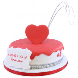Love You Heart Cake (8 Inch Serves 20) Love You Heart Cake (8 Inch Serves 20)